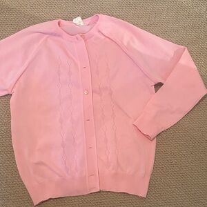 Chic Pink Cardigan Sweater for Women